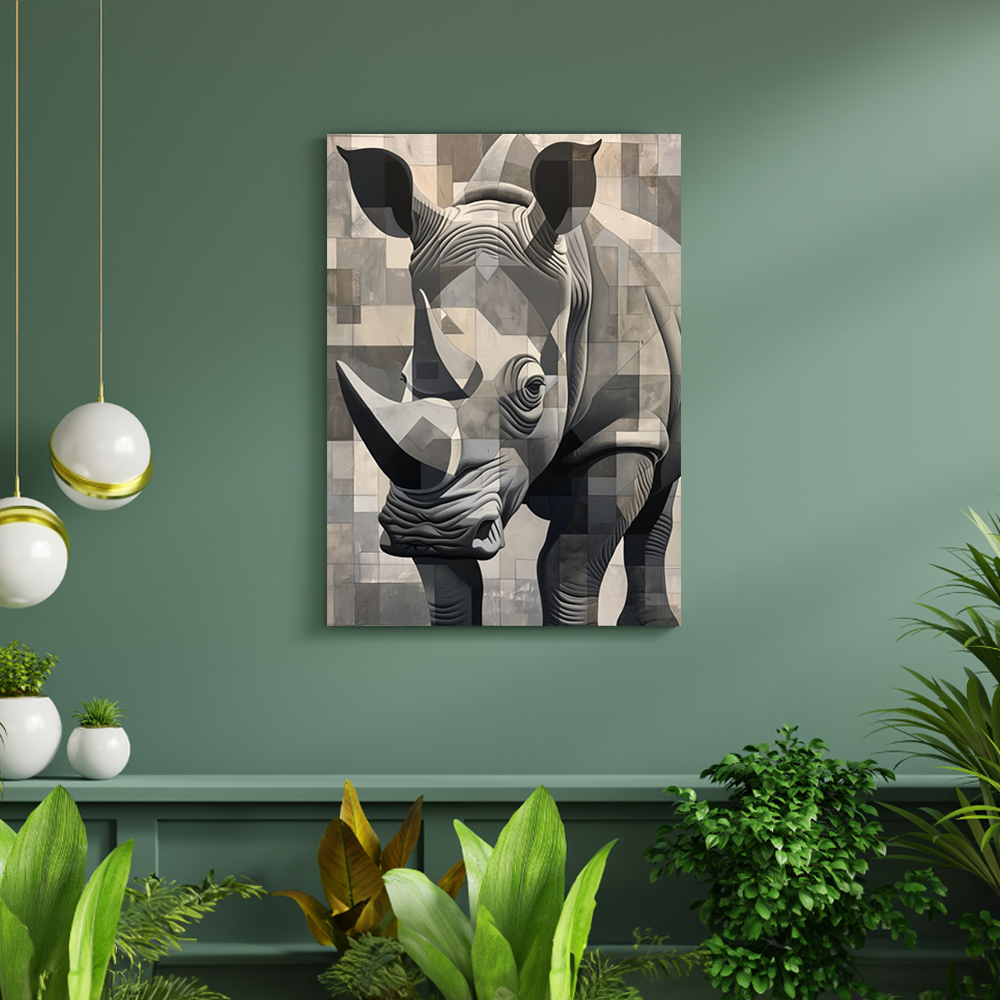 tiere-wandbilder-leinwand-poster-breitmaulnashorn-DIN