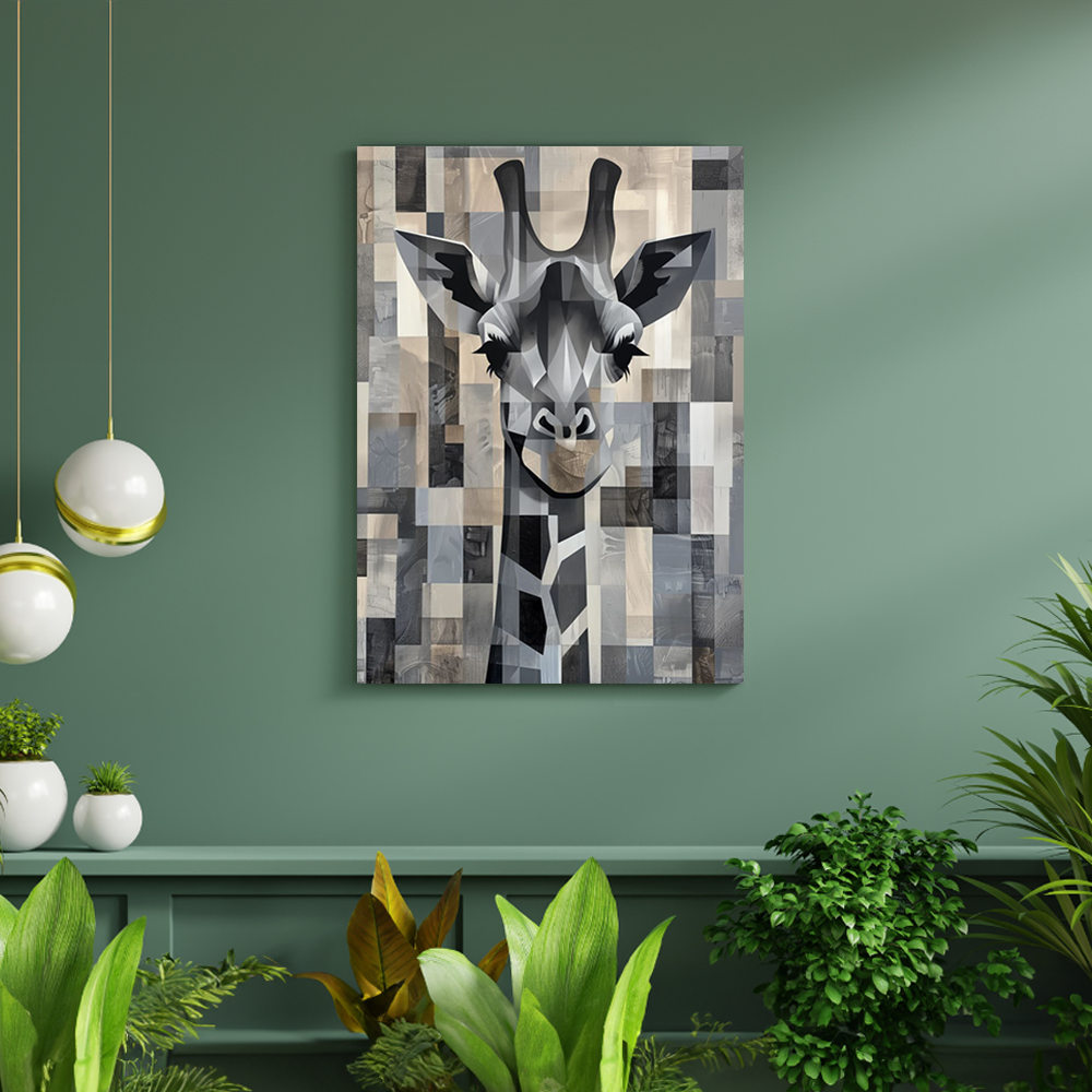 tiere-wandbilder-leinwand-poster-giraffen-DIN