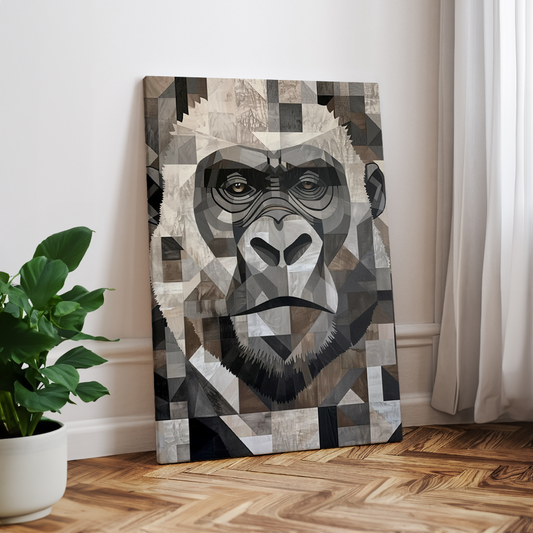 tiere-wandbilder-leinwand-poster-gorilla-2x3