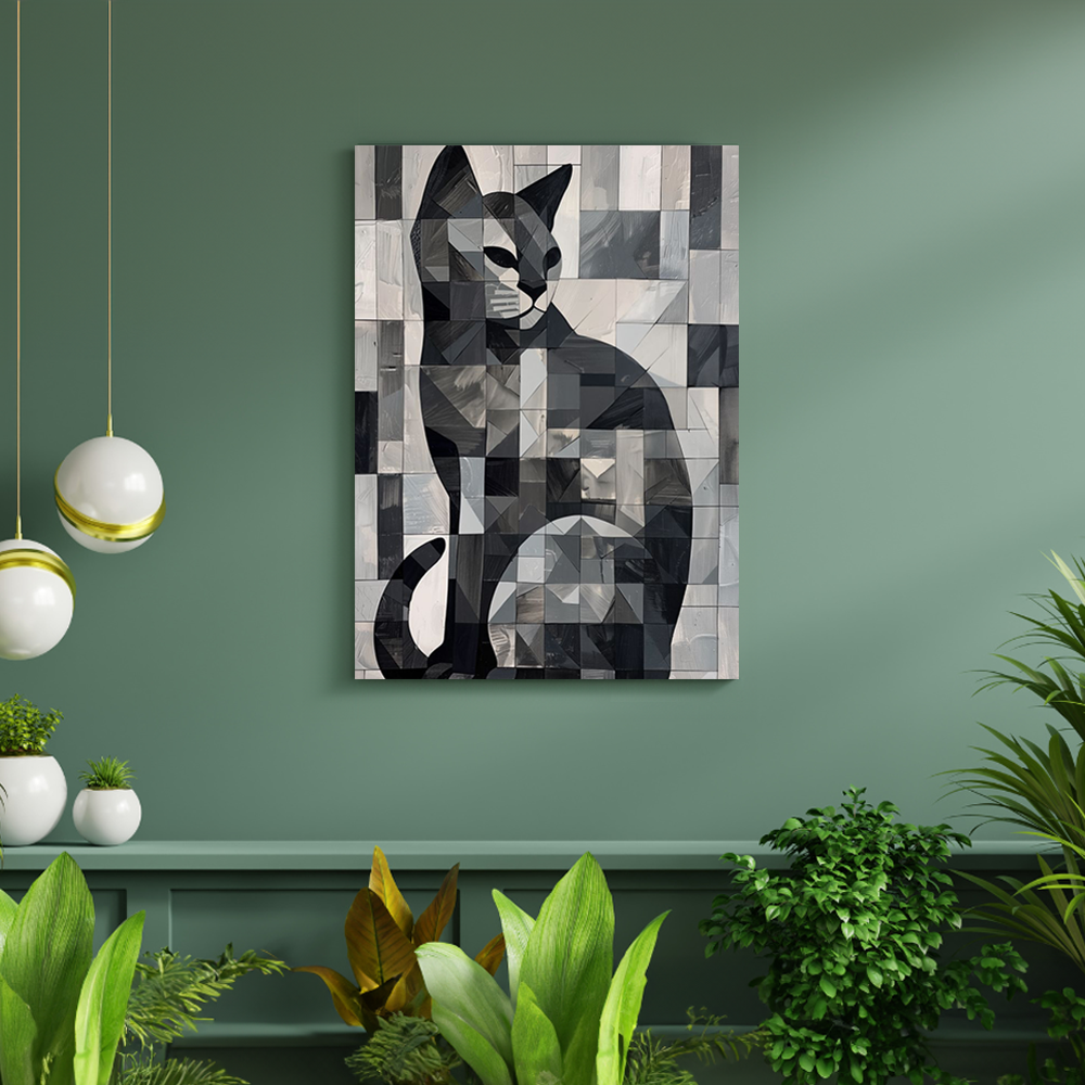 tiere-wandbilder-leinwand-poster-hauskatze-DIN