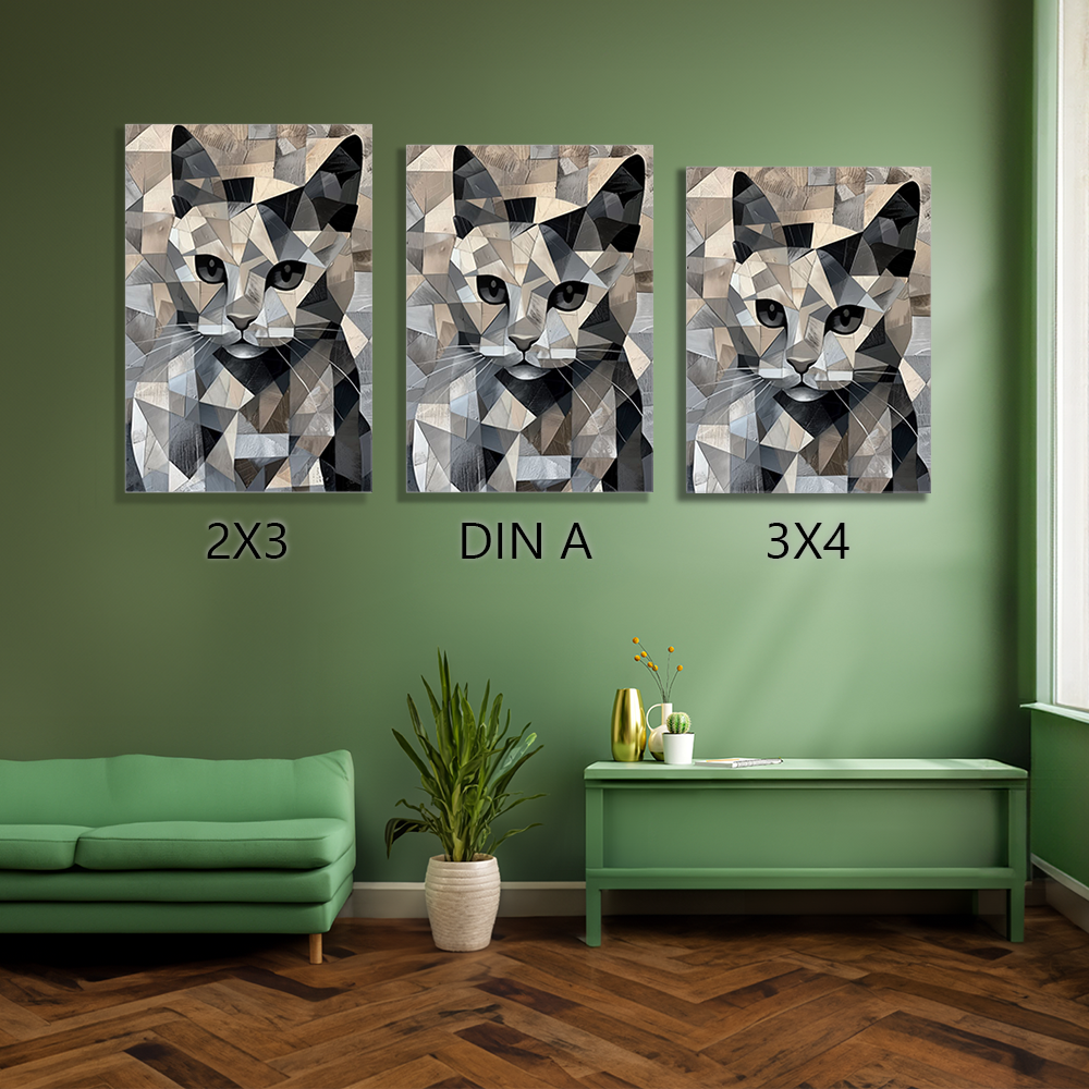 tiere-wandbilder-leinwand-poster-katze-2-bildgroessen-vergleich