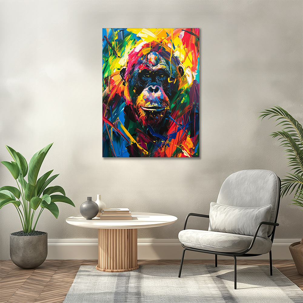 tiere-wandbilder-leinwand-poster-orangutan