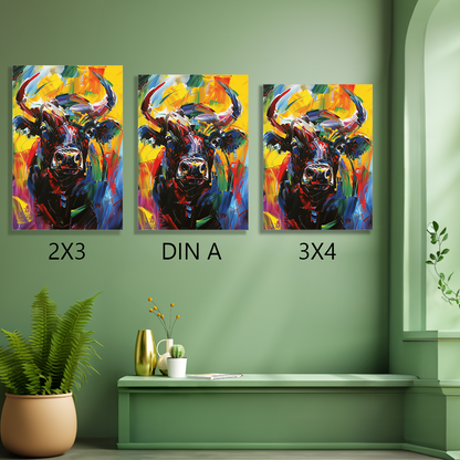 tiere-wandbilder-leinwand-poster-stier-1-formatvorschau