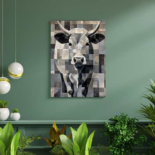 tiere-wandbilder-leinwand-poster-stier-DIN