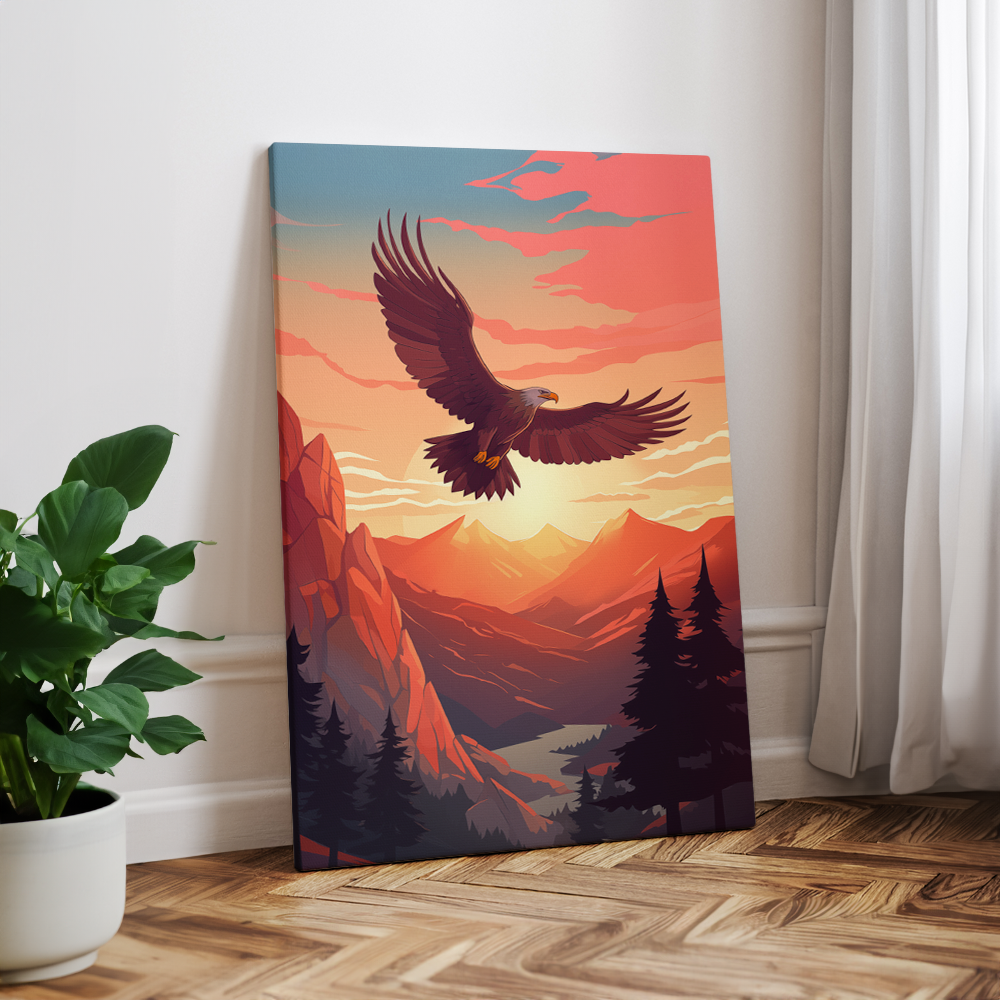 wandbilder-tiere-leinwand-poster-adler-2x3