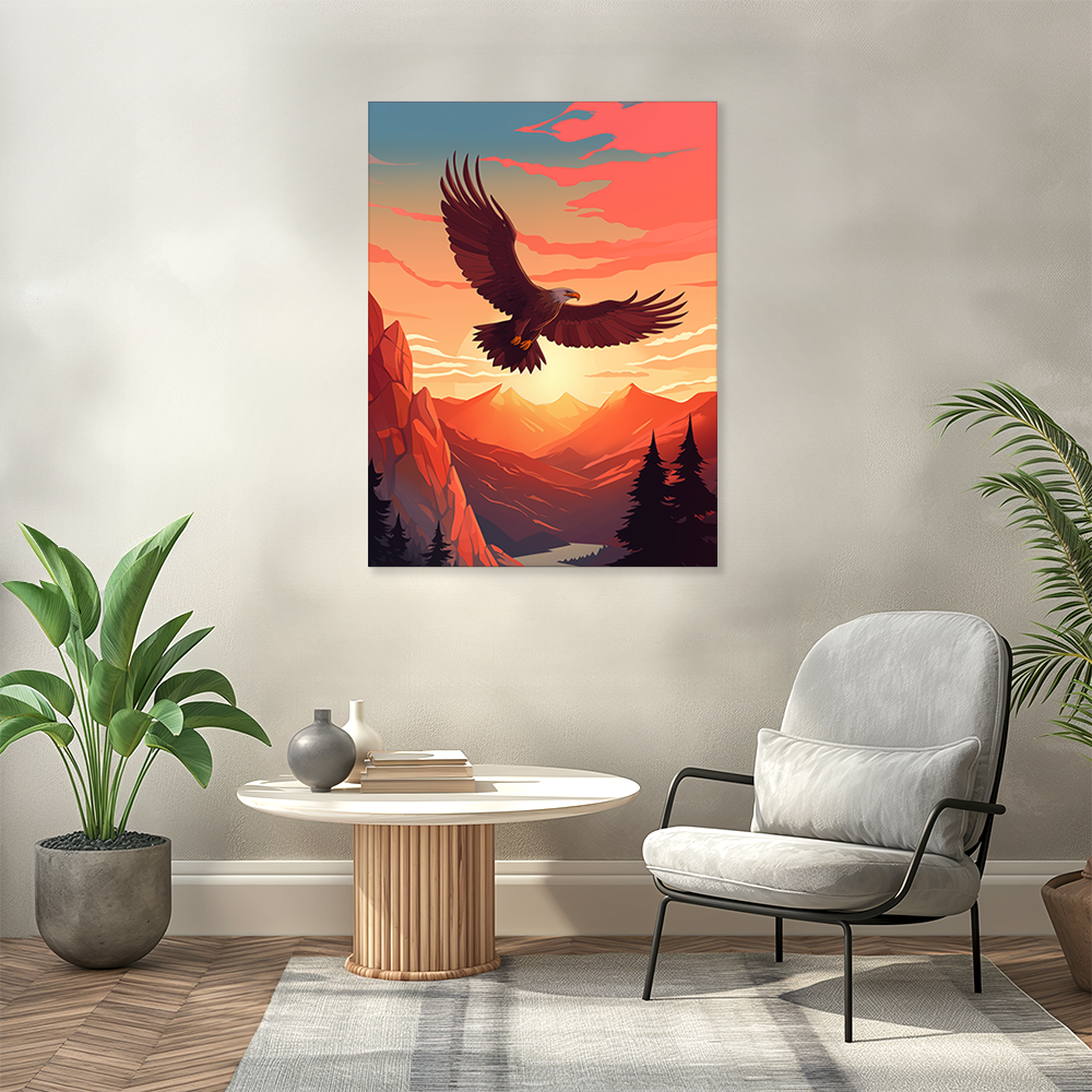 wandbilder-tiere-leinwand-poster-adler-3x4