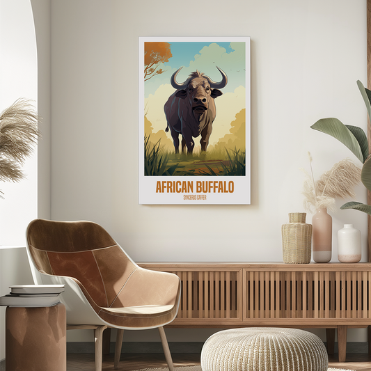 African Buffalo - Comic Style