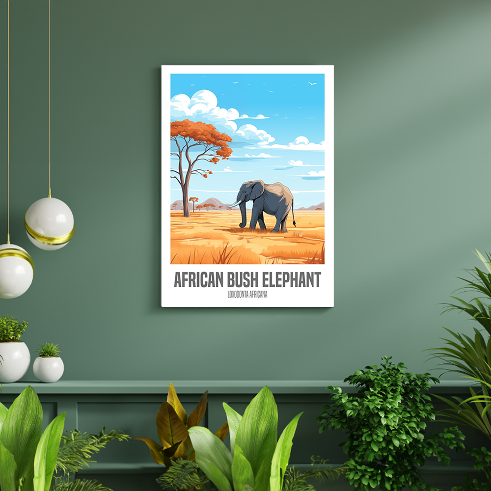 wandbilder-tiere-leinwand-poster-african-bush-elephant-12-DIN-A