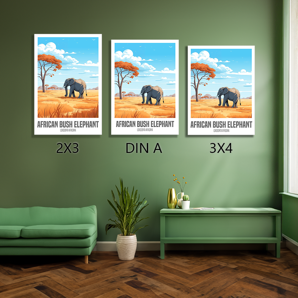 wandbilder-tiere-leinwand-poster-african-bush-elephant