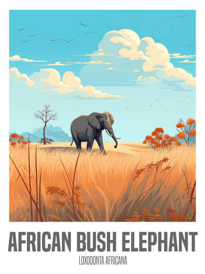 wandbilder-tiere-leinwand-poster-african-bush-elephant-2