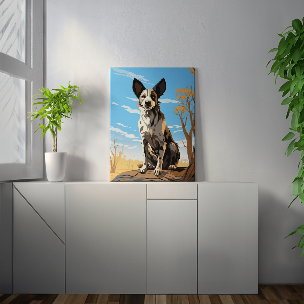 wandbilder-tiere-leinwand-poster-afrikanischer-wildhund-1-3x4