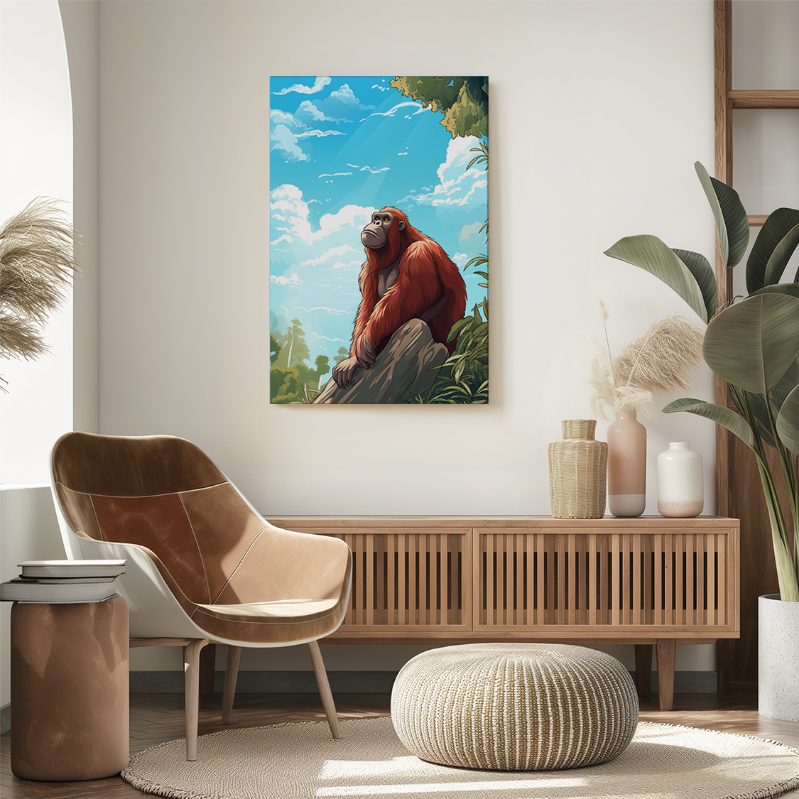 wandbilder-tiere-leinwand-poster-borneo-orang-utan-0-2x3