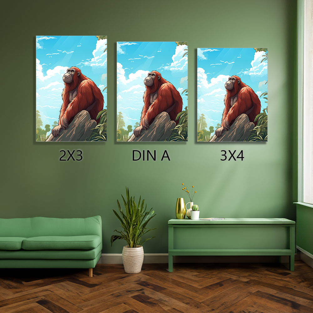 wandbilder-tiere-leinwand-poster-borneo-orang-utan-0-3x4-DIN-A-2x3