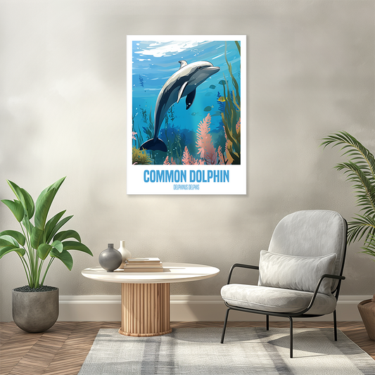 wandbilder-tiere-leinwand-poster-common-dolphin-3x4