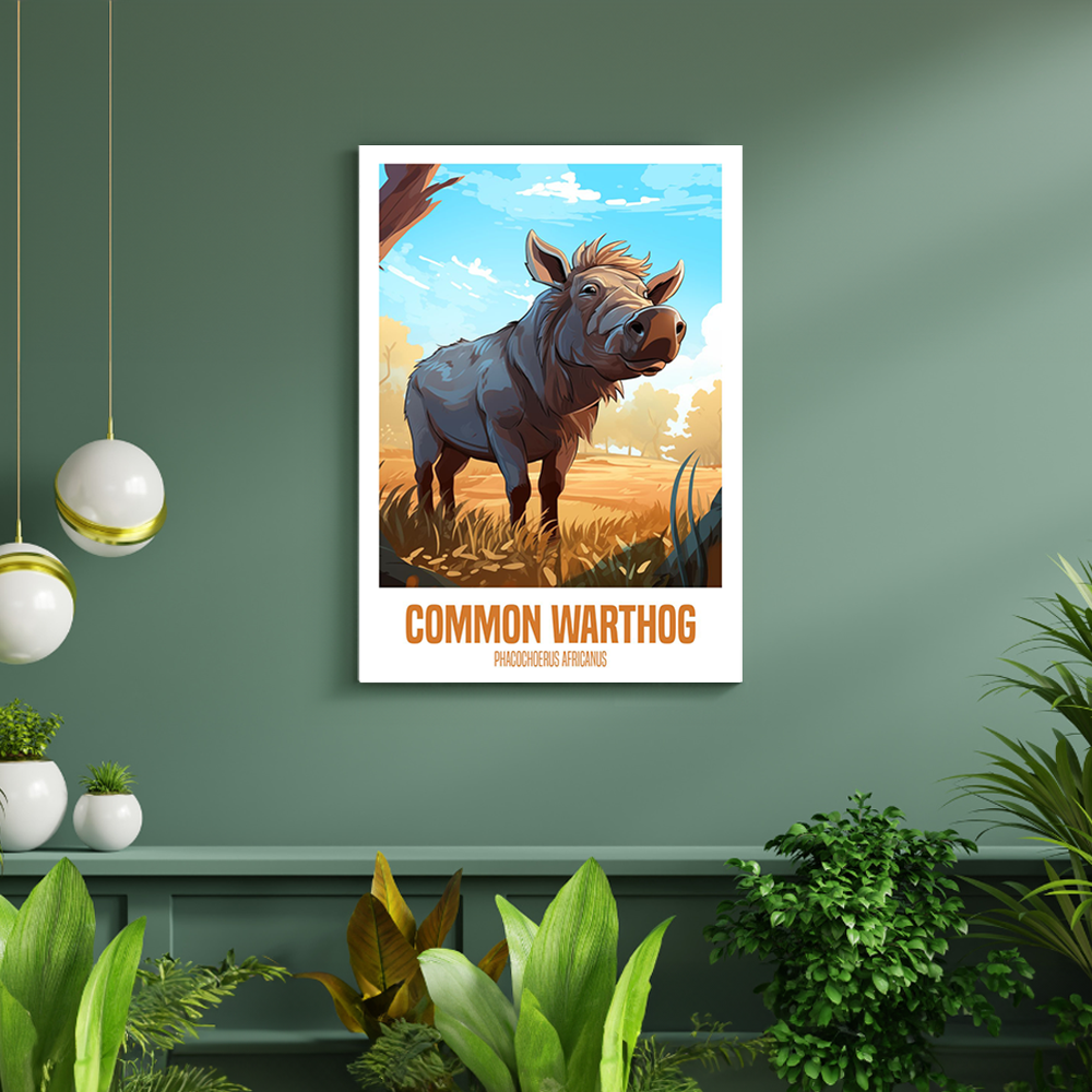 wandbilder-tiere-leinwand-poster-common-warthog-2-DIN-A