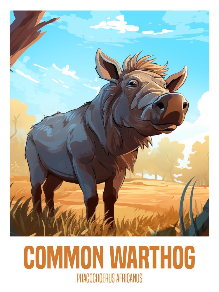 wandbilder-tiere-leinwand-poster-common-warthog-2