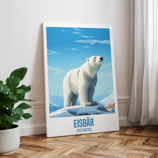 wandbilder-tiere-leinwand-poster-eisbar-1