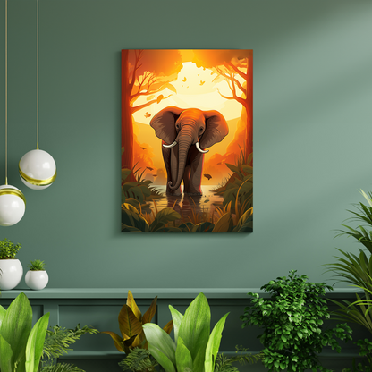 wandbilder-tiere-leinwand-poster-elefant-DIN-2