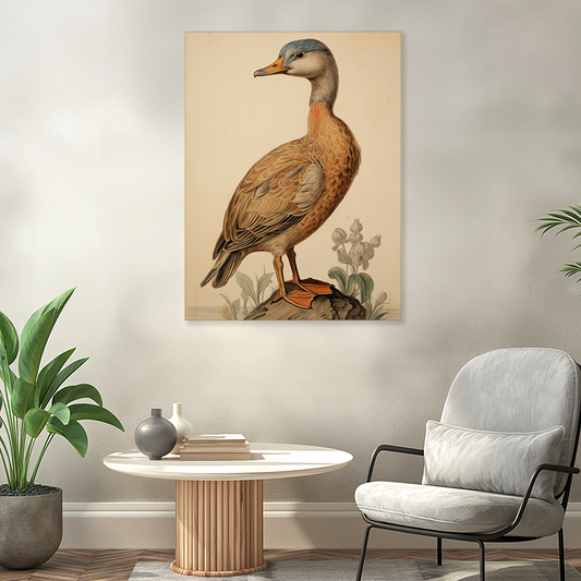 wandbilder-tiere-leinwand-poster-ente-3x4