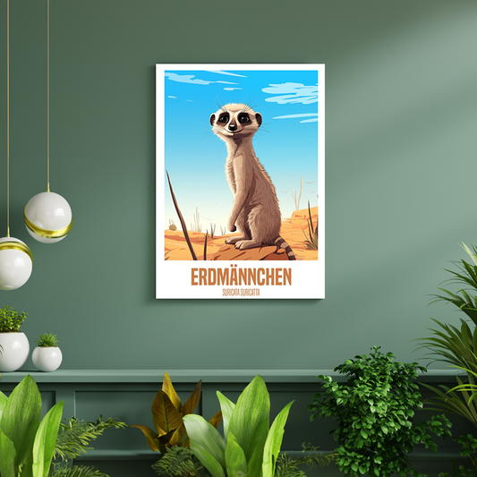 wandbilder-tiere-leinwand-poster-erdmannchen-DIN