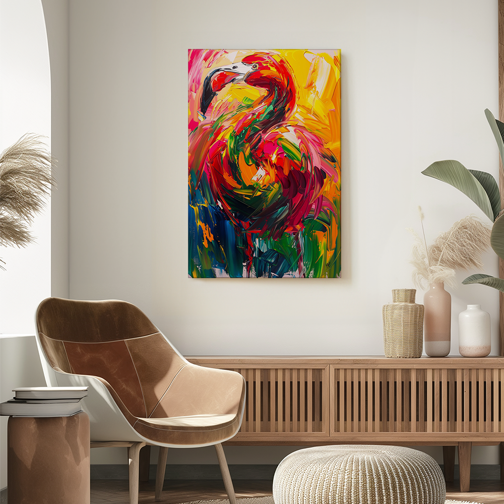 wandbilder-tiere-leinwand-poster-flamingo-2x3