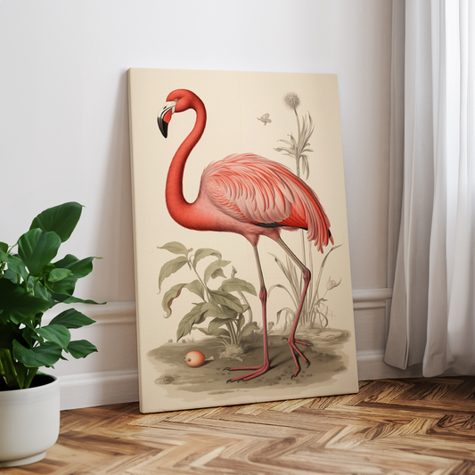 wandbilder-tiere-leinwand-poster-flamingo-