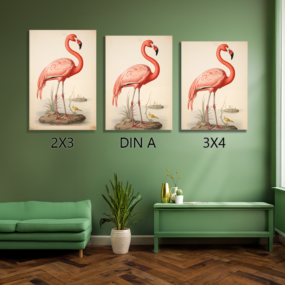  wandbilder-tiere-leinwand-poster-flamingo-leinwand-collage-2