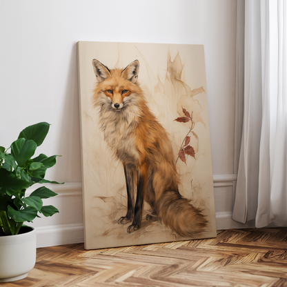 wandbilder-tiere-leinwand-poster-fuchs-2x3