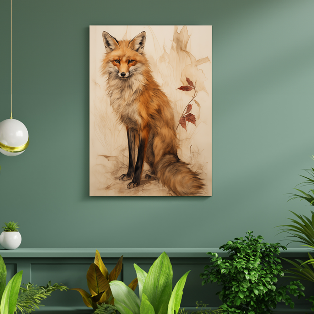 wandbilder-tiere-leinwand-poster-fuchs-DIN