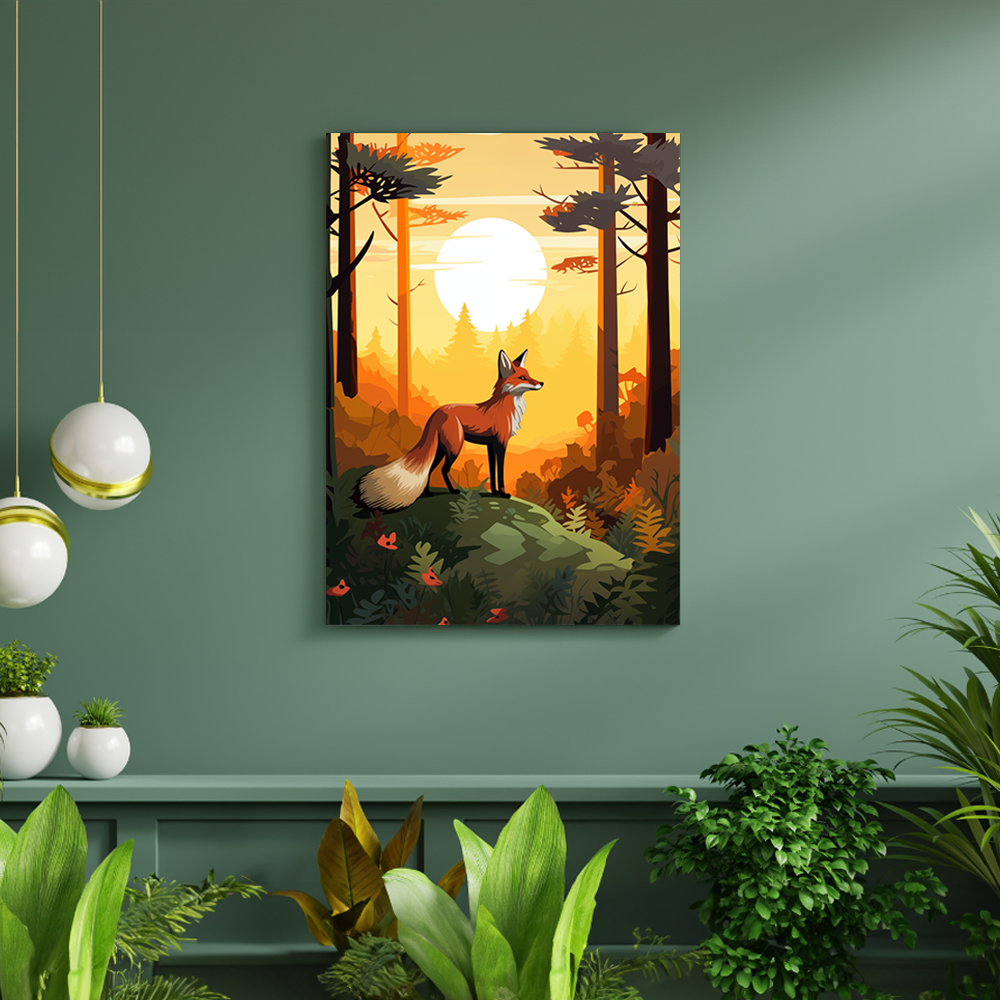 wandbilder-tiere-leinwand-poster-fuchs-DIN