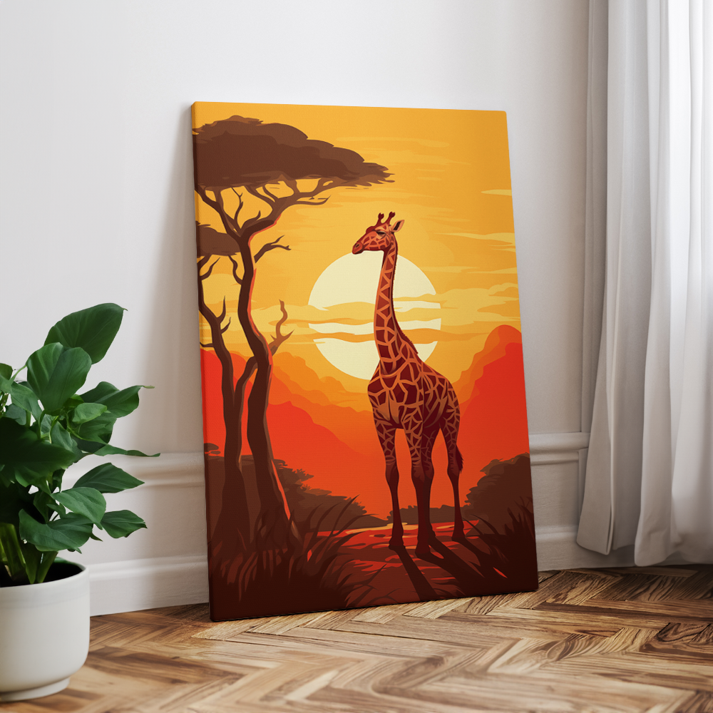 wandbilder-tiere-leinwand-poster-giraffe-2x3