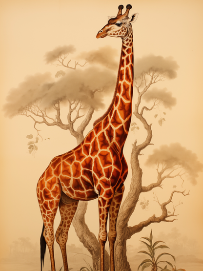 wandbilder-tiere-leinwand-poster-giraffe-vorschau