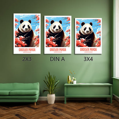 wandbilder-tiere-leinwand-poster-grosser-panda-2-Format-Vergleich