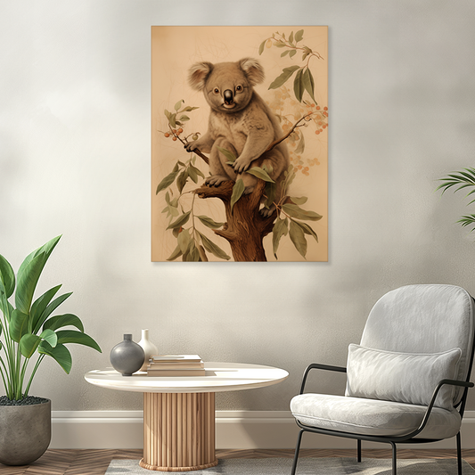 wandbilder-tiere-leinwand-poster-koala-3x4