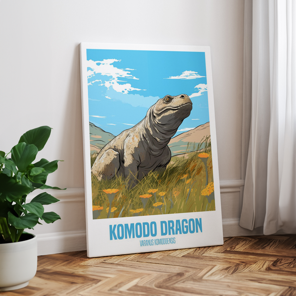 wandbilder-tiere-leinwand-poster-komodo-dragon-1