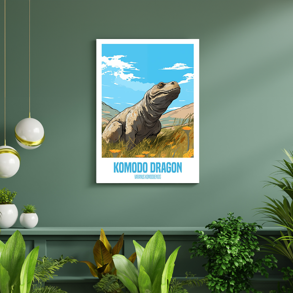 wandbilder-tiere-leinwand-poster-komodo-dragon-2-DIN-A