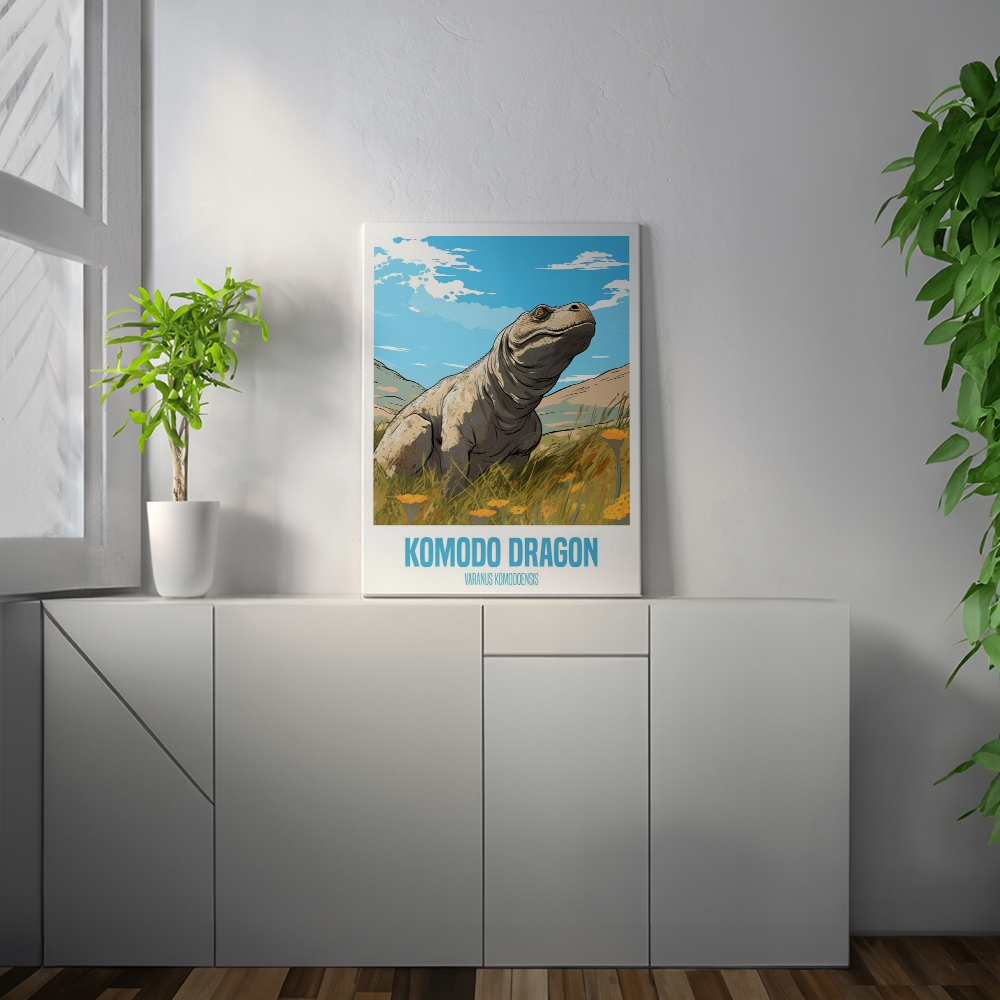 wandbilder-tiere-leinwand-poster-komodo-dragon-2