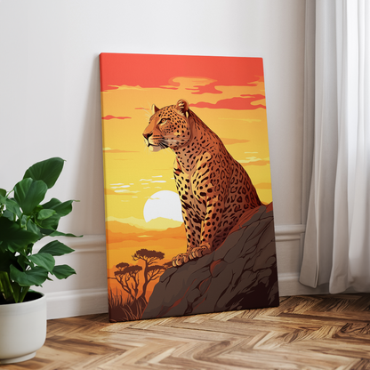 Leopard - Sonnenuntergang