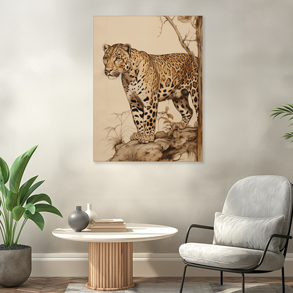 wandbilder-tiere-leinwand-poster-leopard-3x4