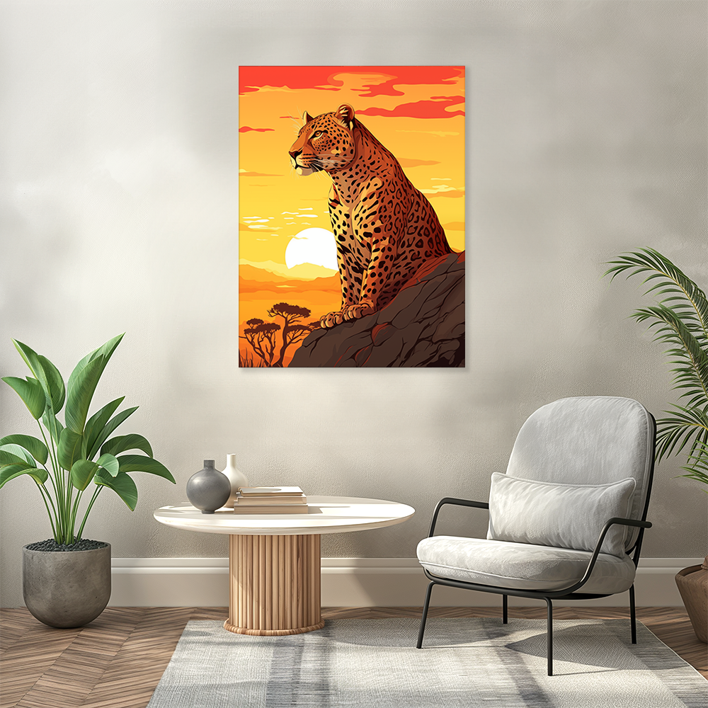     wandbilder-tiere-leinwand-poster-leopard-3x4