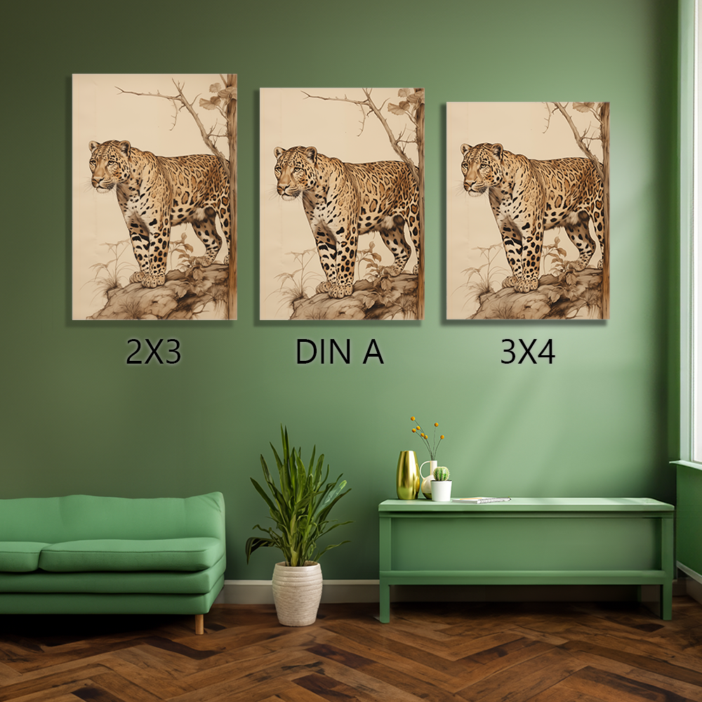 wandbilder-tiere-leinwand-poster-leopard-leinwand-collage