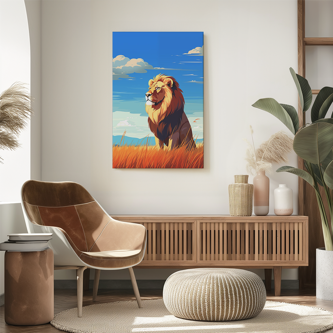 wandbilder-tiere-leinwand-poster-lowe-1-2x3