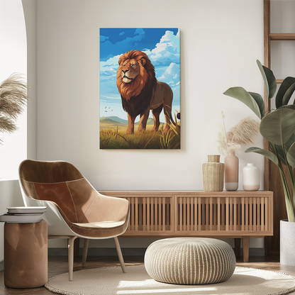 wandbilder-tiere-leinwand-poster-lowe-2-2x3