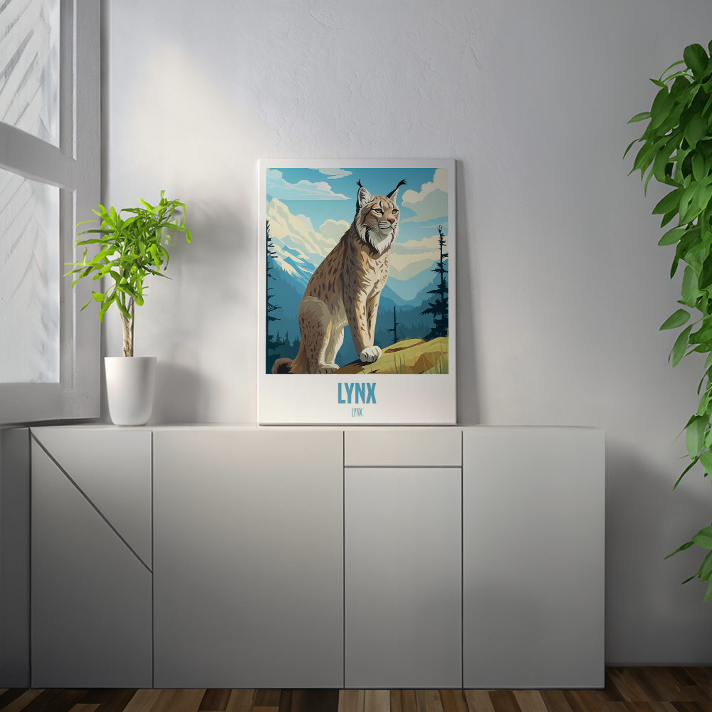 wandbilder-tiere-leinwand-poster-lynx