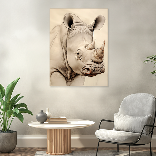 wandbilder-tiere-leinwand-poster-nashorn-3x4