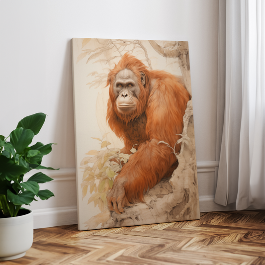 wandbilder-tiere-leinwand-poster-orang-utan-2x3-2