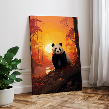 wandbilder-tiere-leinwand-poster-panda-2x3