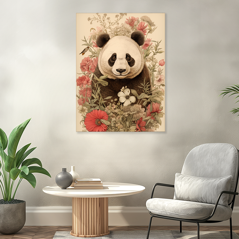 wandbilder-tiere-leinwand-poster-panda-3x4