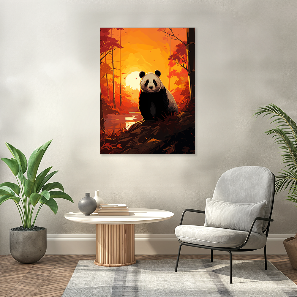 wandbilder-tiere-leinwand-poster-panda-3x4