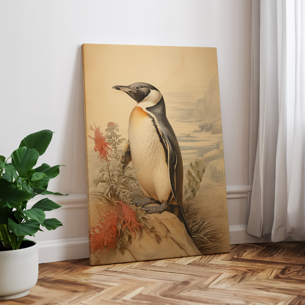 wandbilder-tiere-leinwand-poster-pinguin-2x3